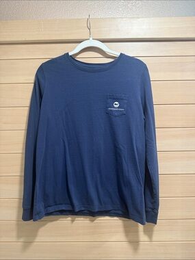 Vineyard Vines women’s Navy Long-Sleeve Golf Pocket Tee
